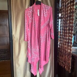 EUC Magnolia Pearl Karesa Stargazer Jersey Cardigan - Bandana